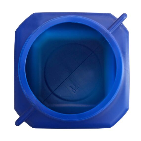 plasteo® 10 L Weithalsbehälter mit Deckel und Griffen, eckig, blau, lebensmittelecht, BPA-frei – vielseitiger Kunststoffbehälter für Wasser, Futter, Lagerung oder als Regentonne