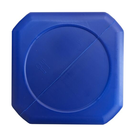 plasteo® 10 L Weithalsbehälter mit Deckel und Griffen, eckig, blau, lebensmittelecht, BPA-frei – vielseitiger Kunststoffbehälter für Wasser, Futter, Lagerung oder als Regentonne
