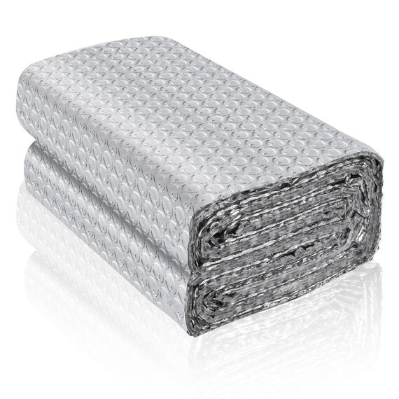 Isolierfolie Dämmfolie Doppelseitige Aluminiumfolie Isolierung Dachisolierung Reflektierende Isolierungsfolie geeignet für Wärmedämmung Wärmehaltung Wärmeschutzfolie (6m×60cm)