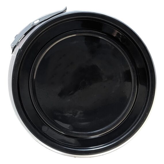 plasteo 85 Liter Weithalsfass mit Deckel und Spannring, Lebensmittelecht BPA-Frei Futtertonne Wasserfass Lagerfass Universalfass Kunststofffass