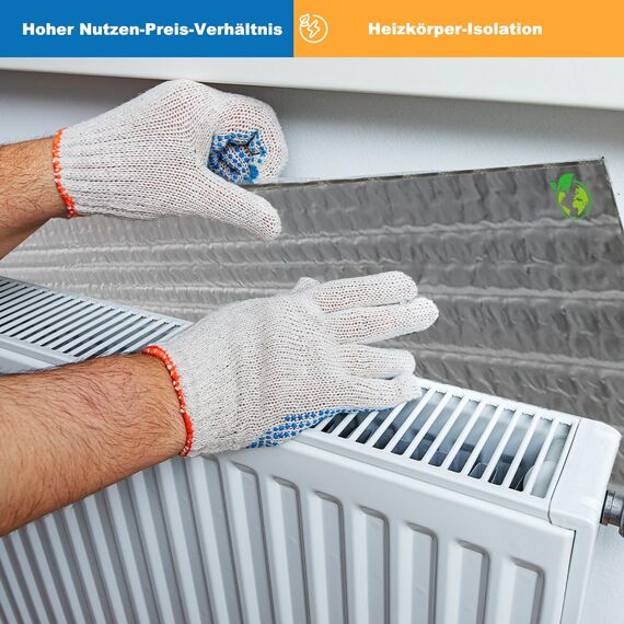 Dripex Isolierfolie Dämmfolie 1.0x30m, Doppelte Alu-Luftpolsterfolie 3-4mm, Heizkörper Reflexionsfolie für Dächer Fenster Rohre Böden (30㎡)