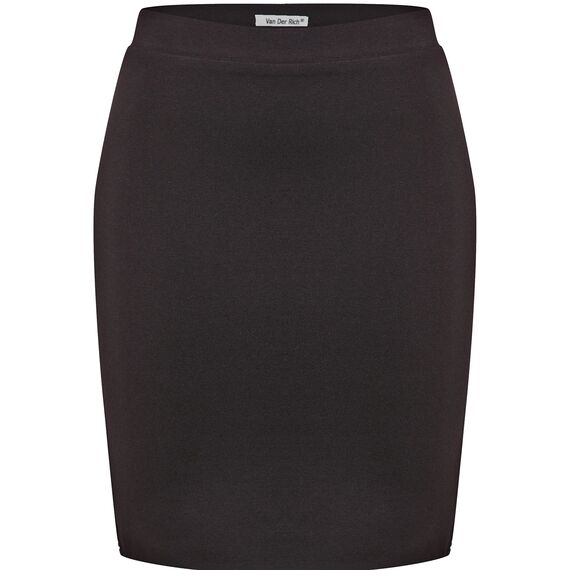 Van Der Rich ® - Kurzer, Enger Rock Gummizug in der Taille - Damen (Schwarz, XL-XXL)