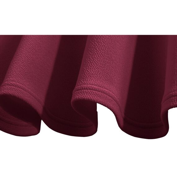Dressever Damen Basic Vielseitige Dehnbaren Informell Casual Mini Hohe Taille A-Linie Tennisrock Tanzrock Burgundy Large