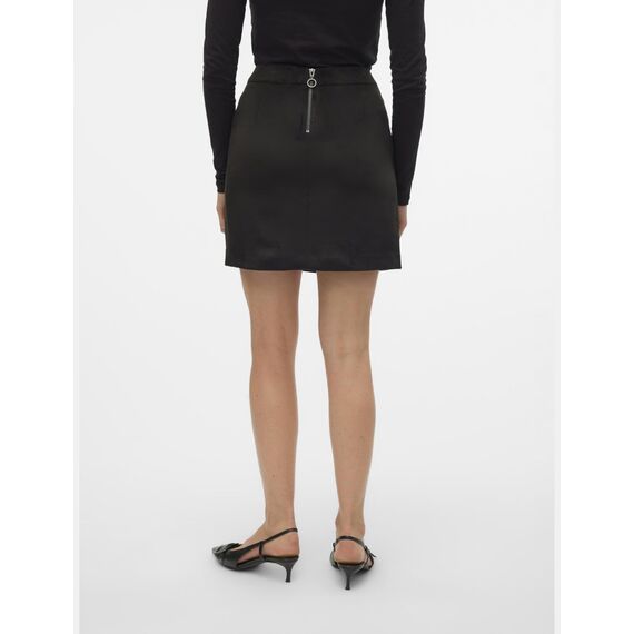 VERO MODA Damen Vmdonnadina Faux Suede Short Skirt Noos Rock ,Black,M