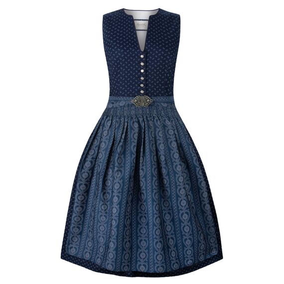 Stockerpoint Damen Dirndl Ellie I Größe 32-48 I Trachtenkleid mit Schürze & liebevollen Details I 100% Baumwolle I Atmungsaktiv & pflegeleicht I Perfekt für Trachten & Festlichkeiten