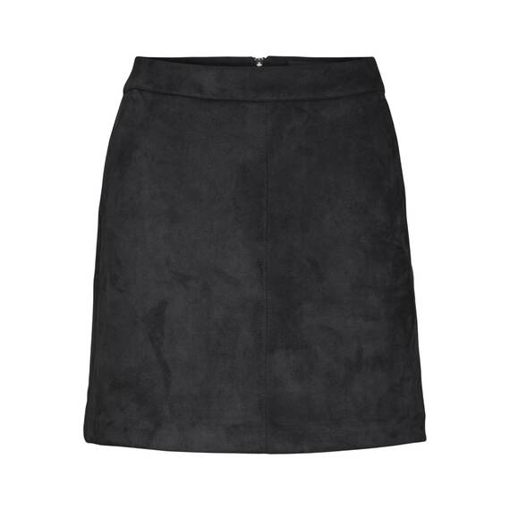 VERO MODA Damen Vmdonnadina Faux Suede Short Skirt Noos Rock, Schwarz, L EU