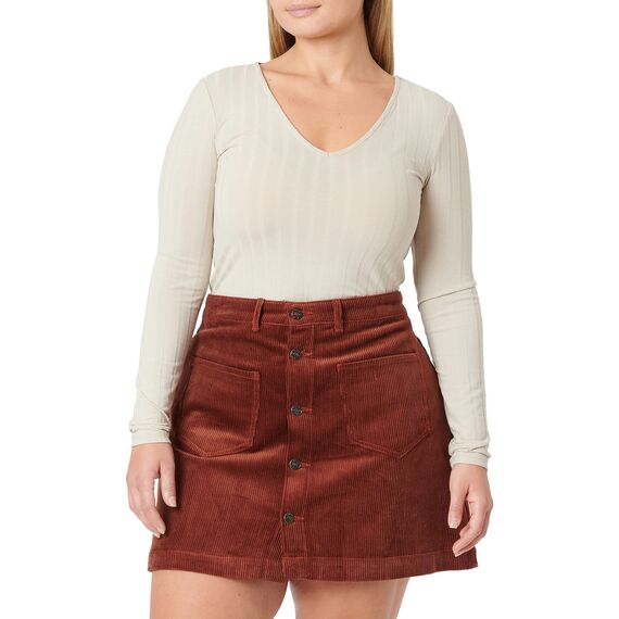 ONLAMAZING HW Cord Skirt PNT NOOS/KA-X Coffee Bean 24 BD