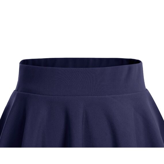 DRESSTELLS Rock Damen Kurz Skater Rock A-Linie Hohe Taille Blau Minirock Silvesteroutfit Anime Faltenrock Karneval Tennis Rock Navy L