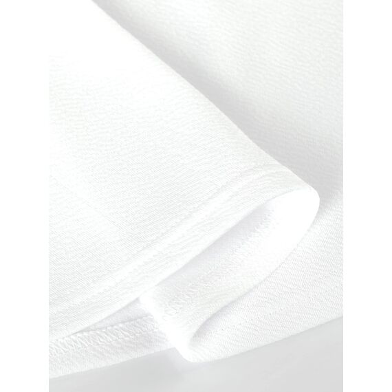 DJT Damen Mädchen Basic Solid Dehnbaren Informell Mini Skater Rock mit Shorts Weiß Medium