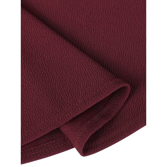 DJT Damen Mädchen Basic Solid Dehnbaren Informell Mini Skater Rock mit Shorts Jujube Large