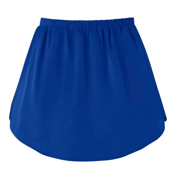 Girstunm Women's Shirt Extender for Women Adjustable Layered Fake Top Lower Sweep Shirt Half Length Mini Skirt for Girls Königsblau M