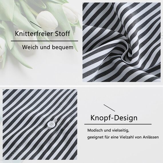 Girstunm Women's Shirt Extender for Women Adjustable Layered Fake Top Lower Sweep Shirt Half Length Mini Skirt for Girls Schwarz Stripe S