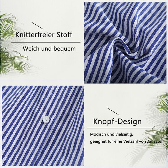 Girstunm Women's Shirt Extender for Women Adjustable Layered Fake Top Lower Sweep Shirt Half Length Mini Skirt for Girls Blau Stripe L