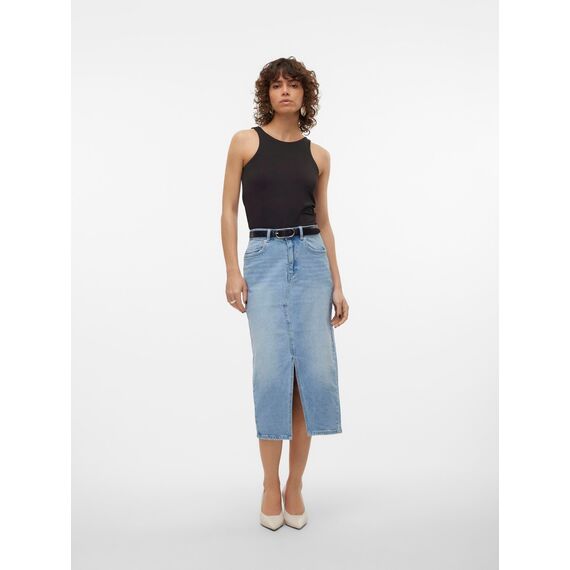 VERO MODA VMVERI HR Calf Denim Skirt GA NOOS