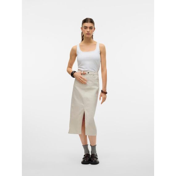VERO MODA VMVERI HR Calf Denim Skirt GA Mix NOOS