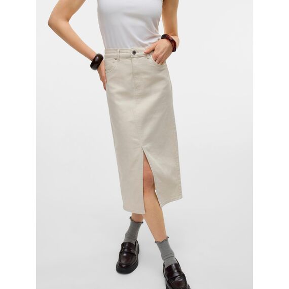 VERO MODA VMVERI HR Calf Denim Skirt GA Mix NOOS