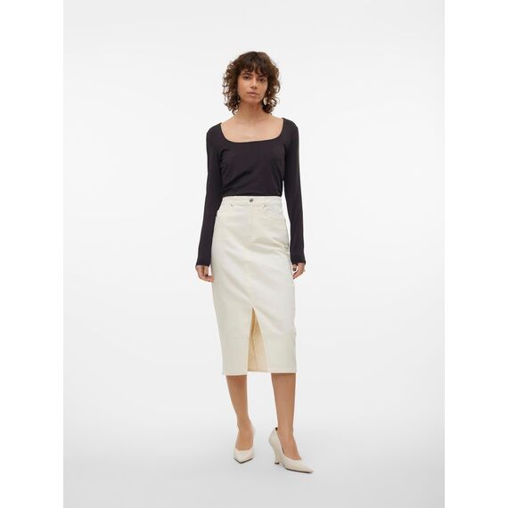 VERO MODA VMVERI HR Calf Denim Skirt GA NOOS