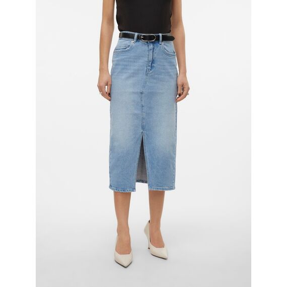 VERO MODA VMVERI HR Calf Denim Skirt GA NOOS