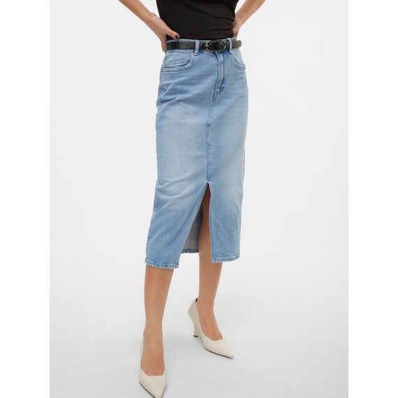VERO MODA VMVERI HR Calf Denim Skirt GA NOOS