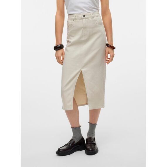 VERO MODA VMVERI HR Calf Denim Skirt GA Mix NOOS