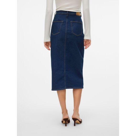 VERO MODA VMVERI HR Calf Denim Skirt GA NOOS