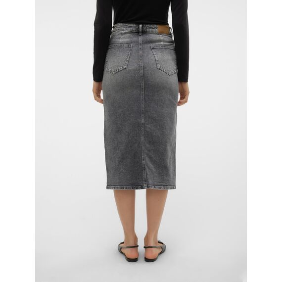 VERO MODA Female Jeansrock VMVERI Hohe Taille Midirock