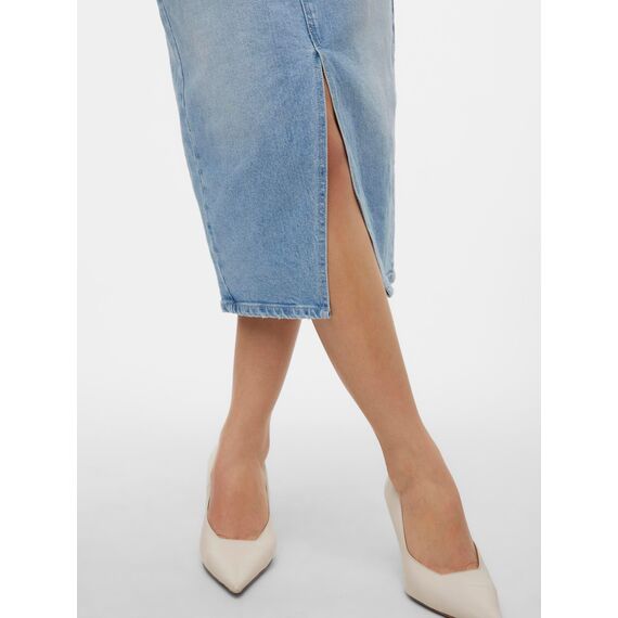 VERO MODA VMVERI HR Calf Denim Skirt GA NOOS