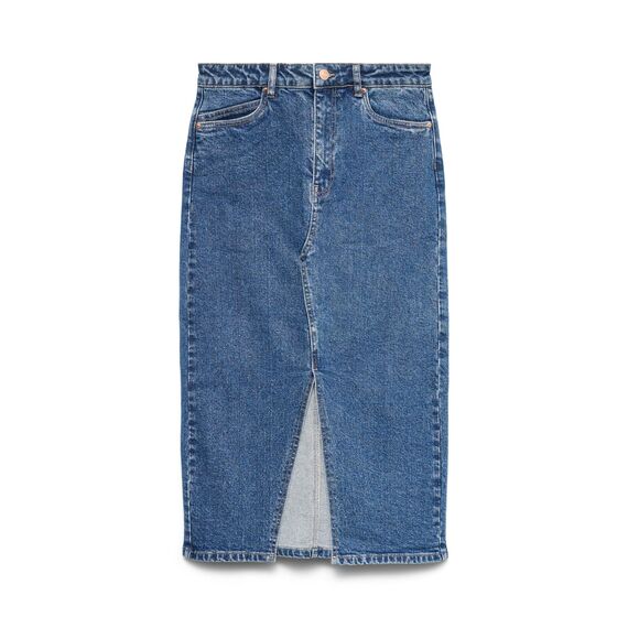 VERO MODA VMVERI HR Calf Denim Skirt GA NOOS