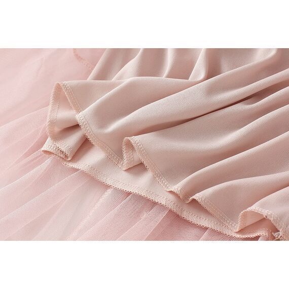 Damen Rock Tüll Unregelmäßig Unterrock Lagenrock Ballett Tutu Abschlussball Party Faltenkleid A-Linie Midirock High Waisted Rock (Rosa, Einheitsgröße)