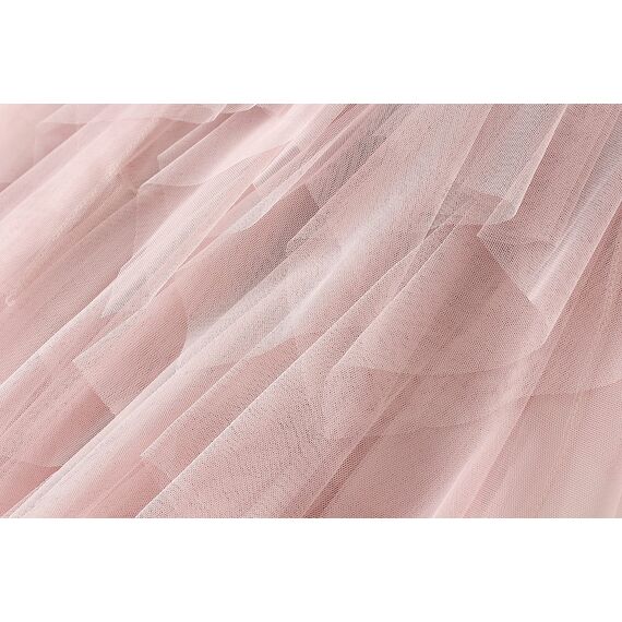 Damen Rock Tüll Unregelmäßig Unterrock Lagenrock Ballett Tutu Abschlussball Party Faltenkleid A-Linie Midirock High Waisted Rock (Rosa, Einheitsgröße)