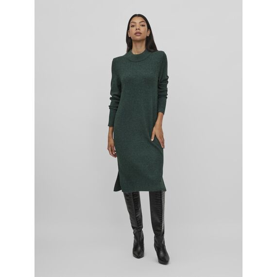 VIRIL Crew Neck L/S MIDI Dress - NOOS