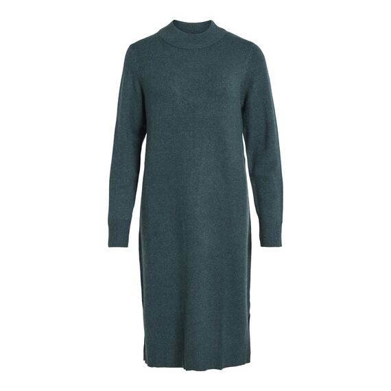 Viril Crew Neck L/S Midi Dress - Noos