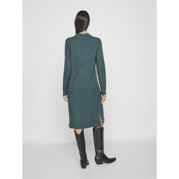 Viril Crew Neck L/S Midi Dress - Noos
