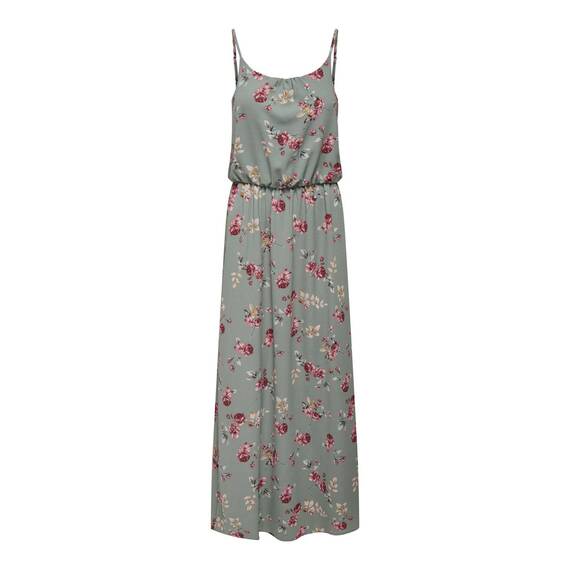 ONLY Damen Onlwinner S/L Maxi Dress Noos Ptm Kleid, Grün, 36 EU