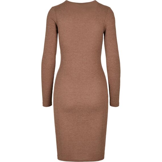 Urban Classics Damen Kleid Ladies Rib Dress darkkhaki 3XL
