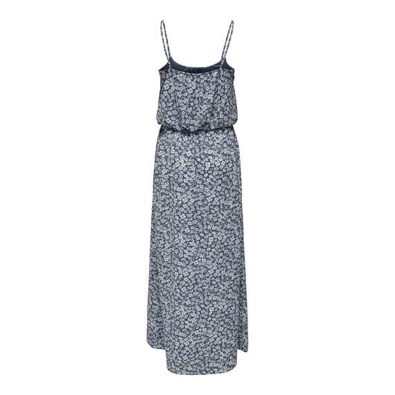 ONLY Damen Onlwinner S/L Maxi Dress Noos Ptm, Vintage Indigo/AOP:Ranch Floral, 32