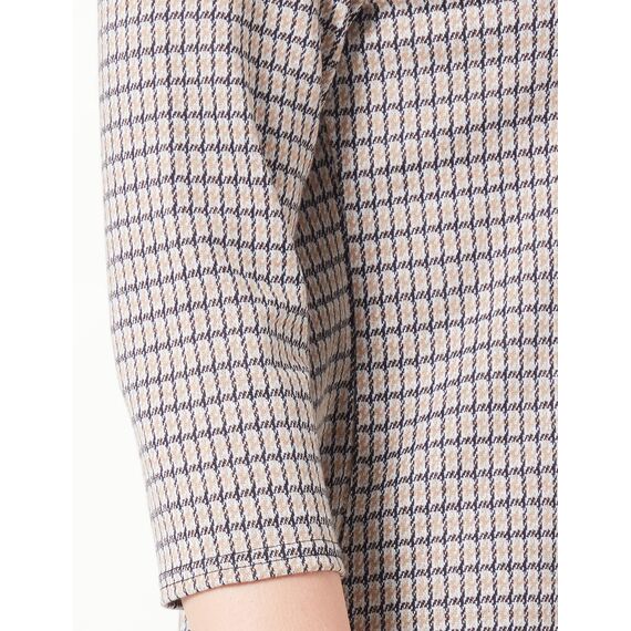 ONLY Damen ONLBRILLIANT 3/4 Check Dress NOOS JRS Kleid mini, Black/Checks:ella Check ,M