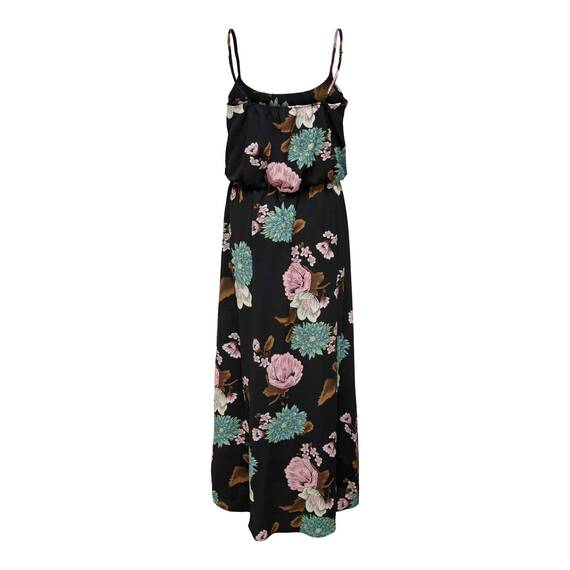 ONLY Damen Onlwinner Sl Maxi Dress Noos Wvn Kleid, Schwarz/Blumen ,34
