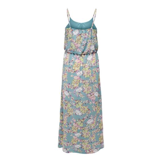 ONLY Damen Onlwinner S/L Maxi Dress Noos Ptm, Stone Blue/AOP:Tea Floral, 32