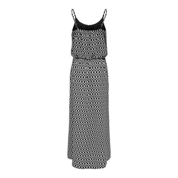 ONLY Damen Onlwinner Sl Maxi Dress Noos Wvn Kleid, Schwarz / Weiß ,40