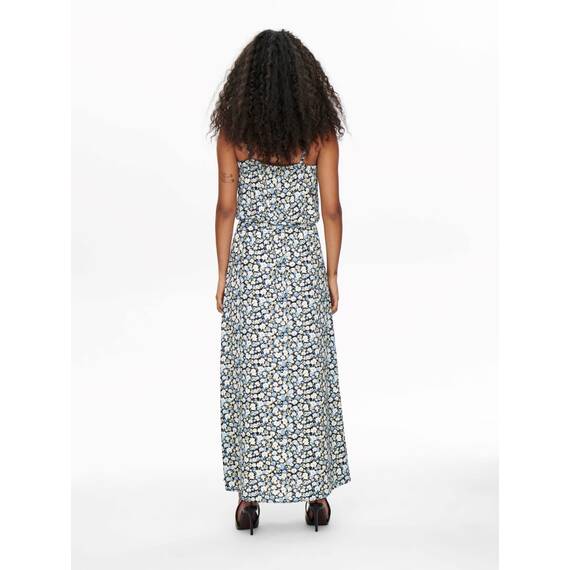 ONLY Damen Onlwinner Sl Maxi Dress Noos Wvn Kleid, Blau / Blumen ,34