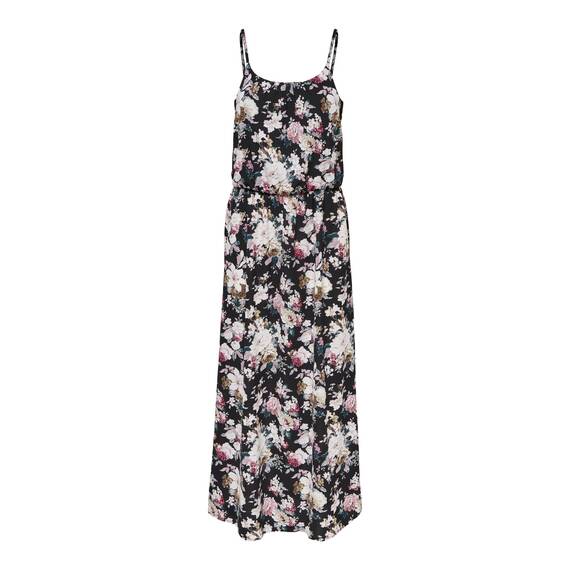 ONLY Damen Onlwinner S/L Maxi Dress Noos Ptm, Black/AOP:Big Larry Flower, 32