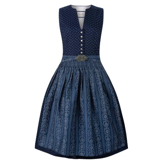 Stockerpoint Damen Dirndl Ellie I Größe 32-48 I Trachtenkleid mit Schürze & liebevollen Details I 100% Baumwolle I Atmungsaktiv & pflegeleicht I Perfekt für Trachten & Festlichkeiten