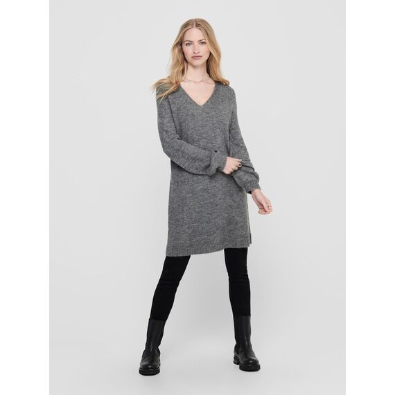 JDYELANORA L/S V-Neck Dress KNT NOOS