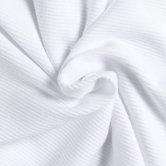 DUOEASE Langarmshirt Damen Basic Weiß Longsleeve Elegant Langarm Oberteile Rippshirt Tshirts Tops Klein