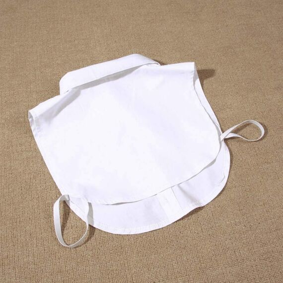 Juland Frauen Kragen Damen Abnehmbare Hälfte Shirt Bluse Damenhalb Fake Hemd Blusenkragen Cotton Fake Kragen Punkt – Weiß