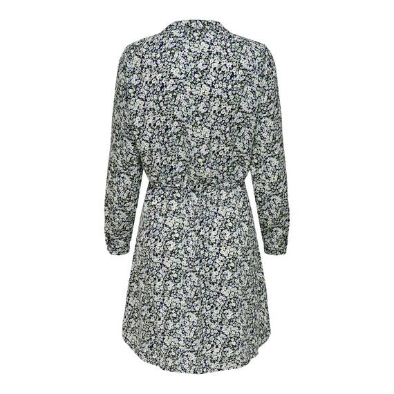 ONLY Damen Onlcory L/S V-Neck Tunic WVN Noos, Blau (Night Sky/Aop:abigale Flower), XXS