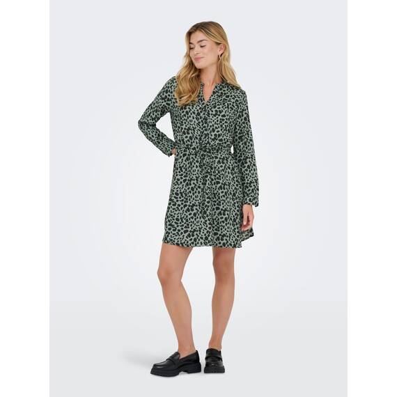 ONLY Damen Onlcory Life L/S V-Neck Tunic WVN Noos Tunika-Top Für Den Alltag Mit Volumenärmeln Und Stylischem V-Ausschnitt, Laurel Wreath, L