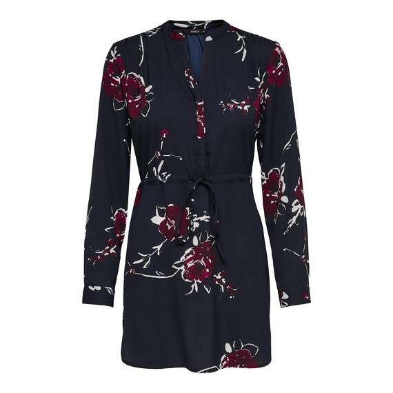 ONLY Damen Onlcory Life L/S V-Neck Tunic WVN Noos Tunika-Top Für Den Alltag Mit Volumenärmeln Und Stylischem V-Ausschnitt, Lily Pad, 36