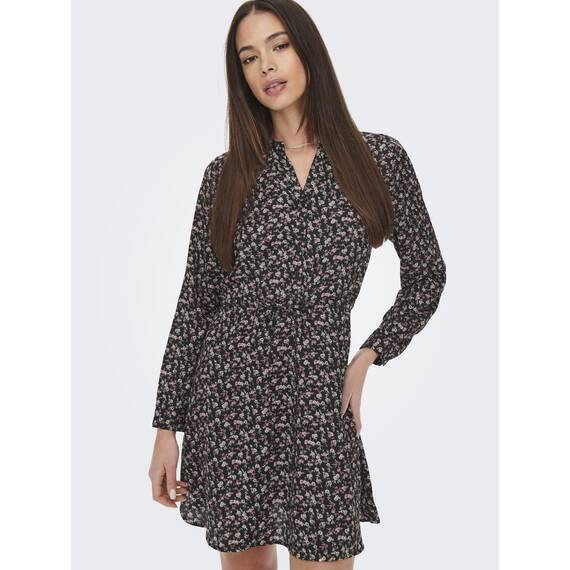 ONLY Damen Onlcory L/S V-Neck Tunic WVN Noos Tunika, Black 9, S EU